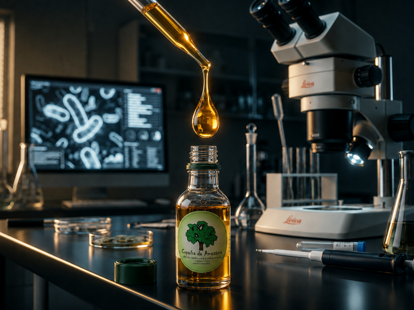 Controle de qualidade do óleo de copaíba: como unimos Ciência, laboratório e experiência sensorial.